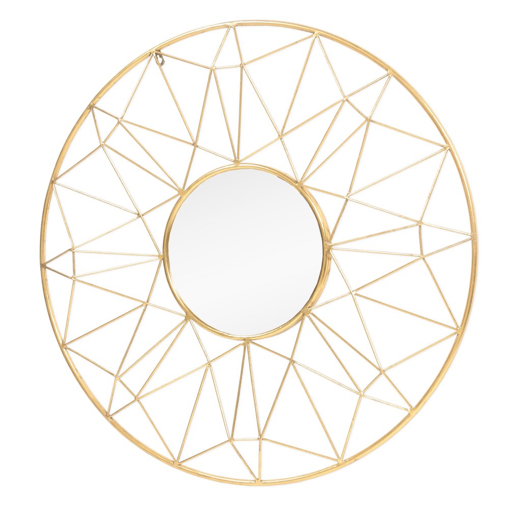 32" Gold Metal Dreamcatcher Mirror