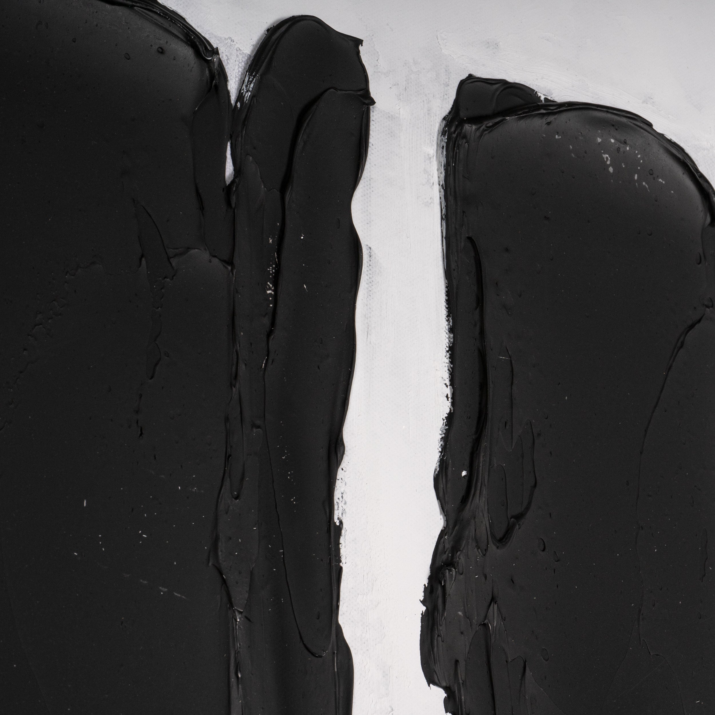 65" x 42" Black and White "Rhythms" Wall Art