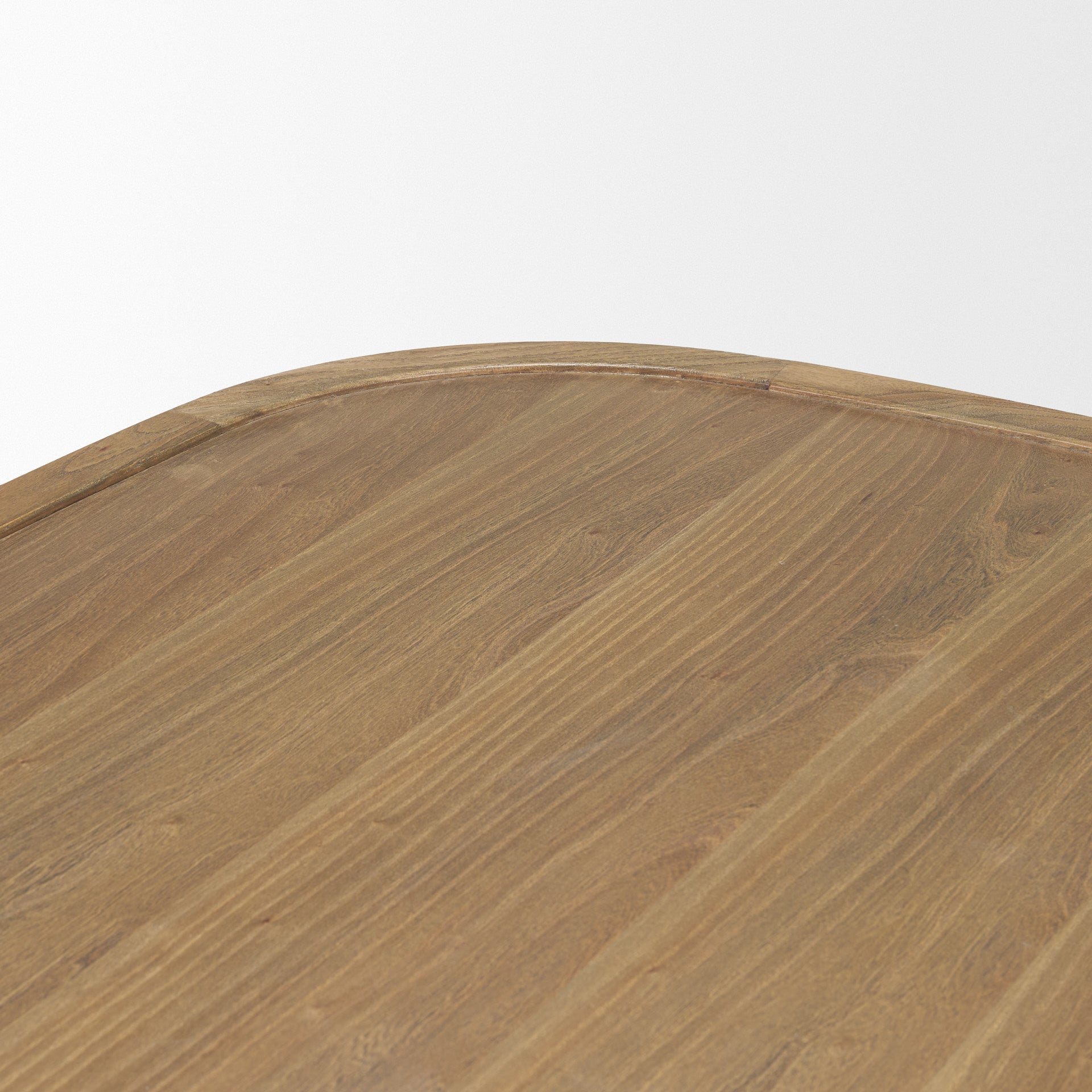 55" Natural Wood Scandinavian Oval Coffee Table