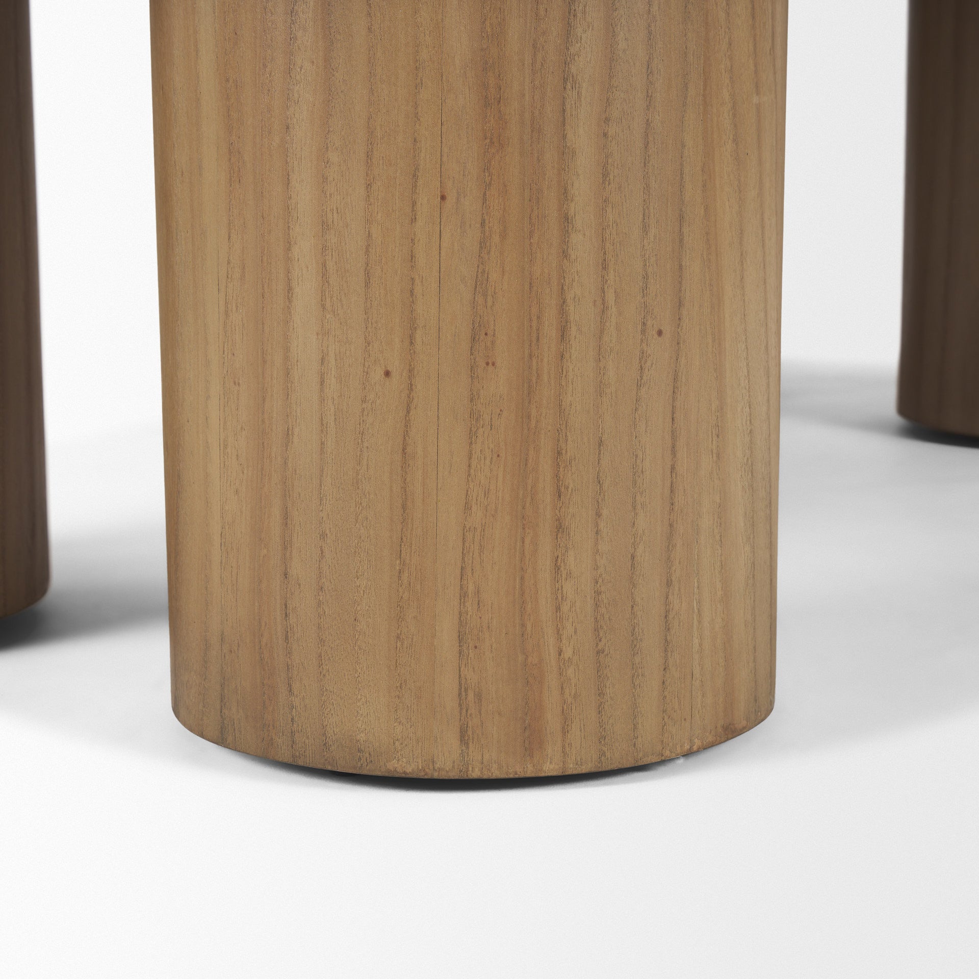 55" Natural Wood Scandinavian Oval Coffee Table