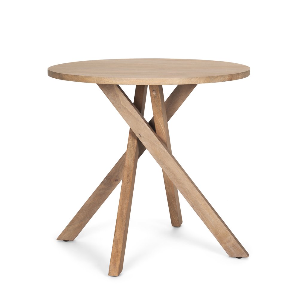 30" Wood Spider Leg End Table