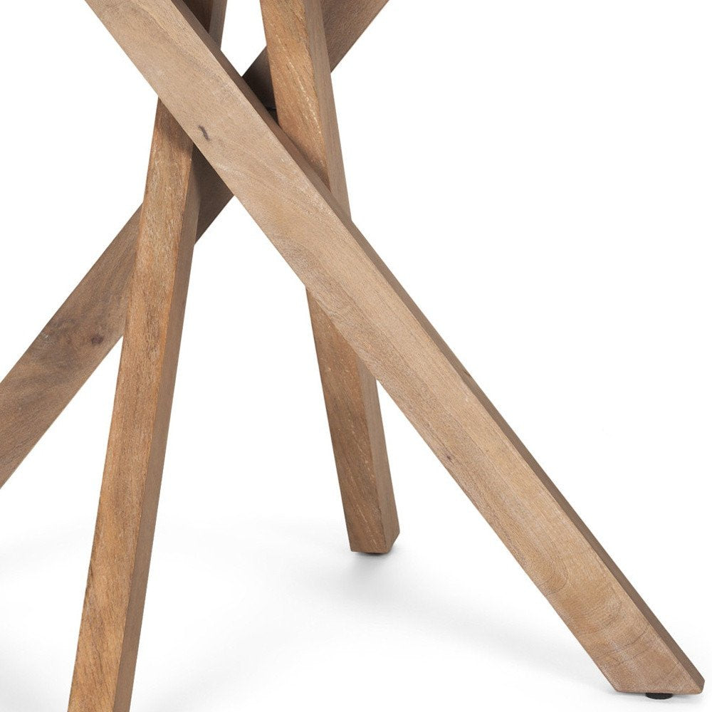30" Wood Spider Leg End Table