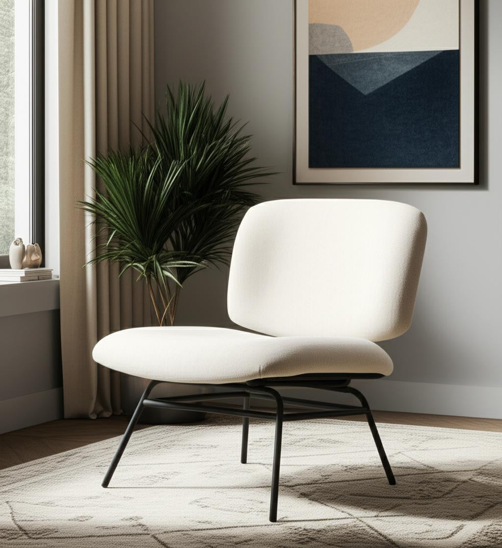 30" Chenille Slipper Chair