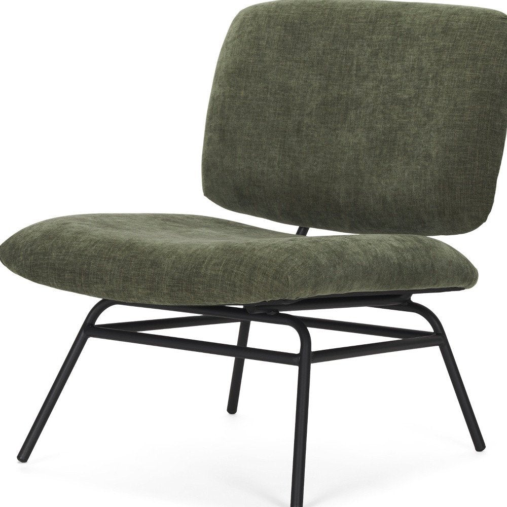 30" Chenille Slipper Chair