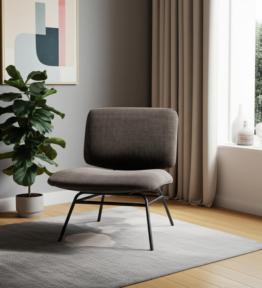 30" Chenille Slipper Chair