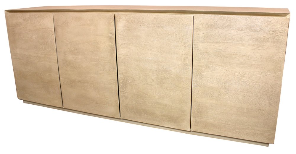 80" Natural Wood Coastal Sideboard