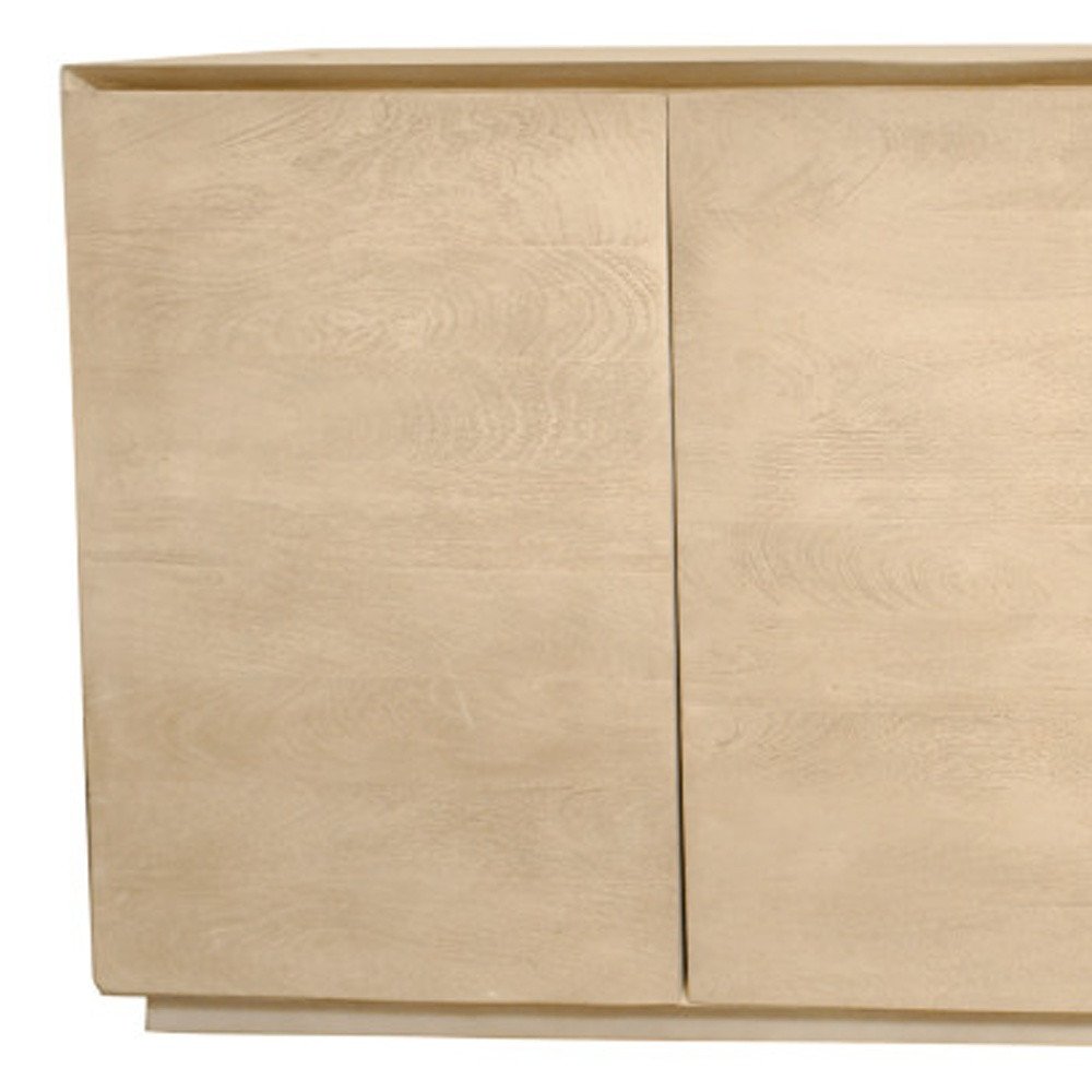 80" Natural Wood Coastal Sideboard