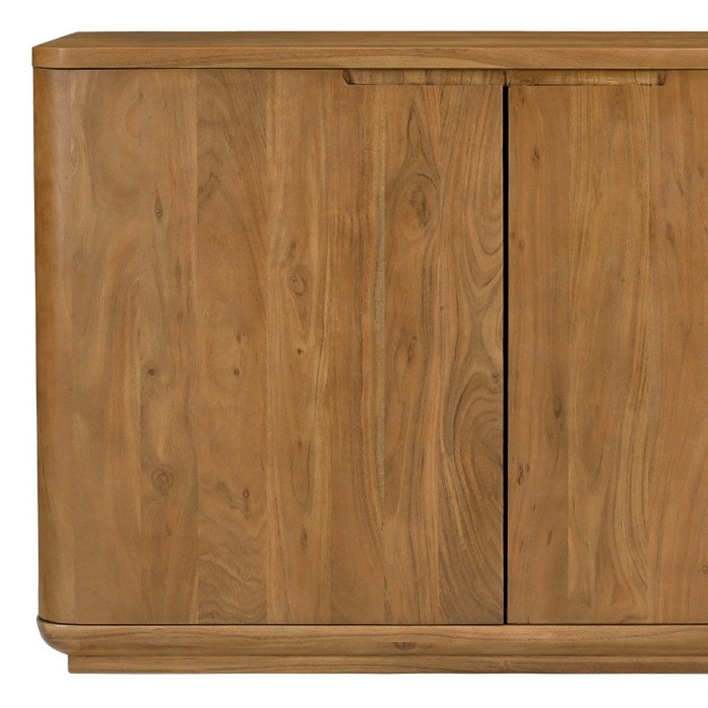 48" Distressed Coastal Wood Cabinet