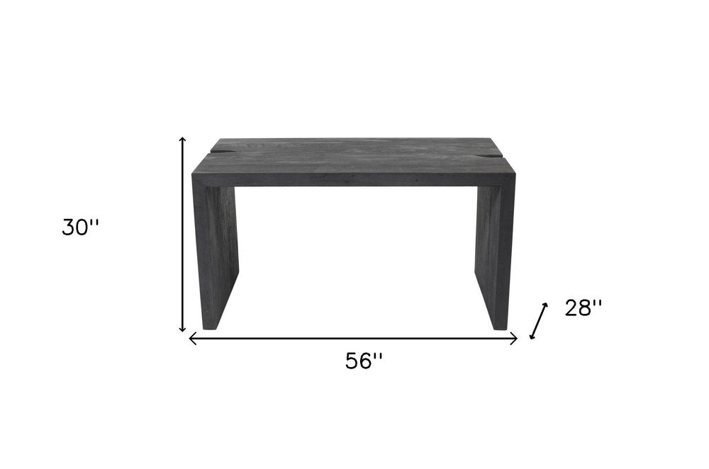 56" Reclaimed Wood Sled Writing Desk