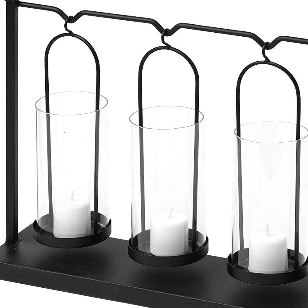24" Black 5-Candle Votive Candle Holder