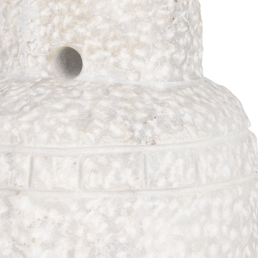 10" White Marble Tabletop Sculpture