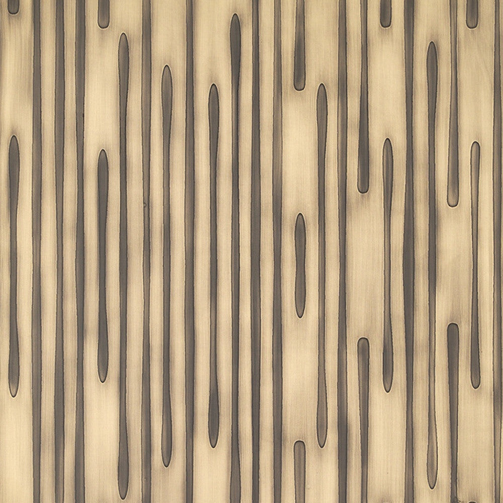 21" x 35" Gold Deco Metal Wall Art