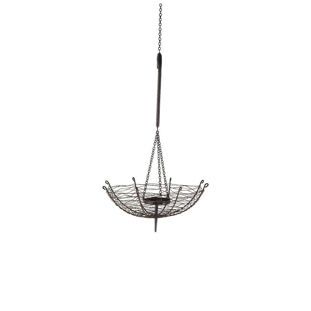 31" Black Distressed Woven Metal Candle Holder