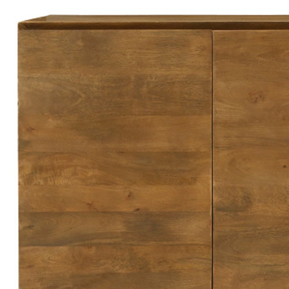 80" Brown Simple Mid-Century Sideboard