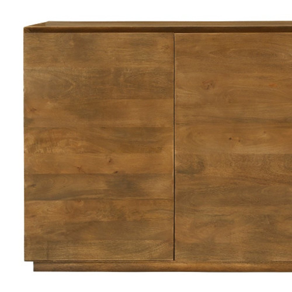 80" Brown Simple Mid-Century Sideboard