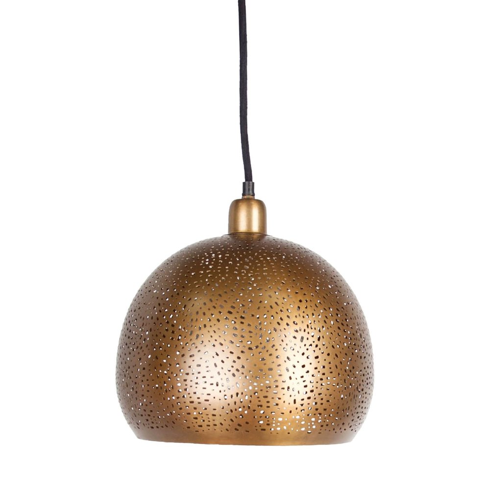 11" Gold Dome Pendant Light