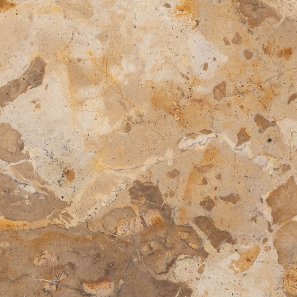 24" Natural Marble Pedestal End Table