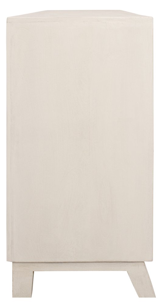 76" Ivory Sunburst Sideboard