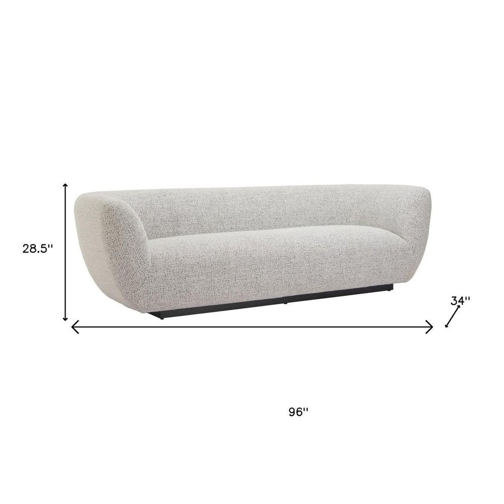 96" Zambet Light Gray Sofa