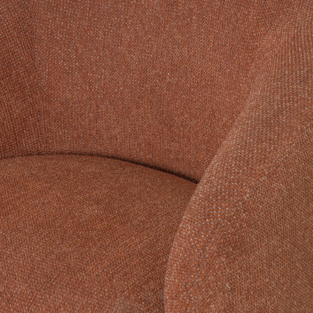 30" Brown Stormy Barrel Chair