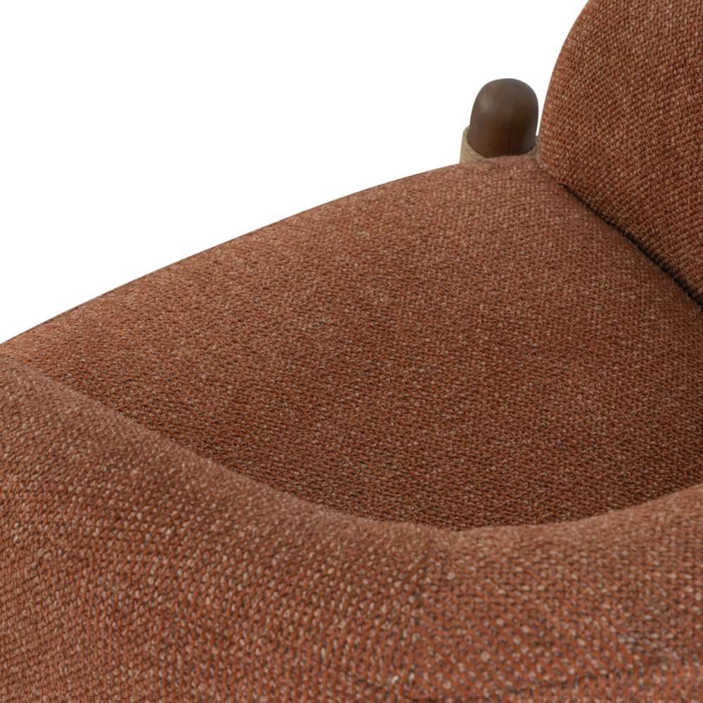 30" Brown Stormy Barrel Chair