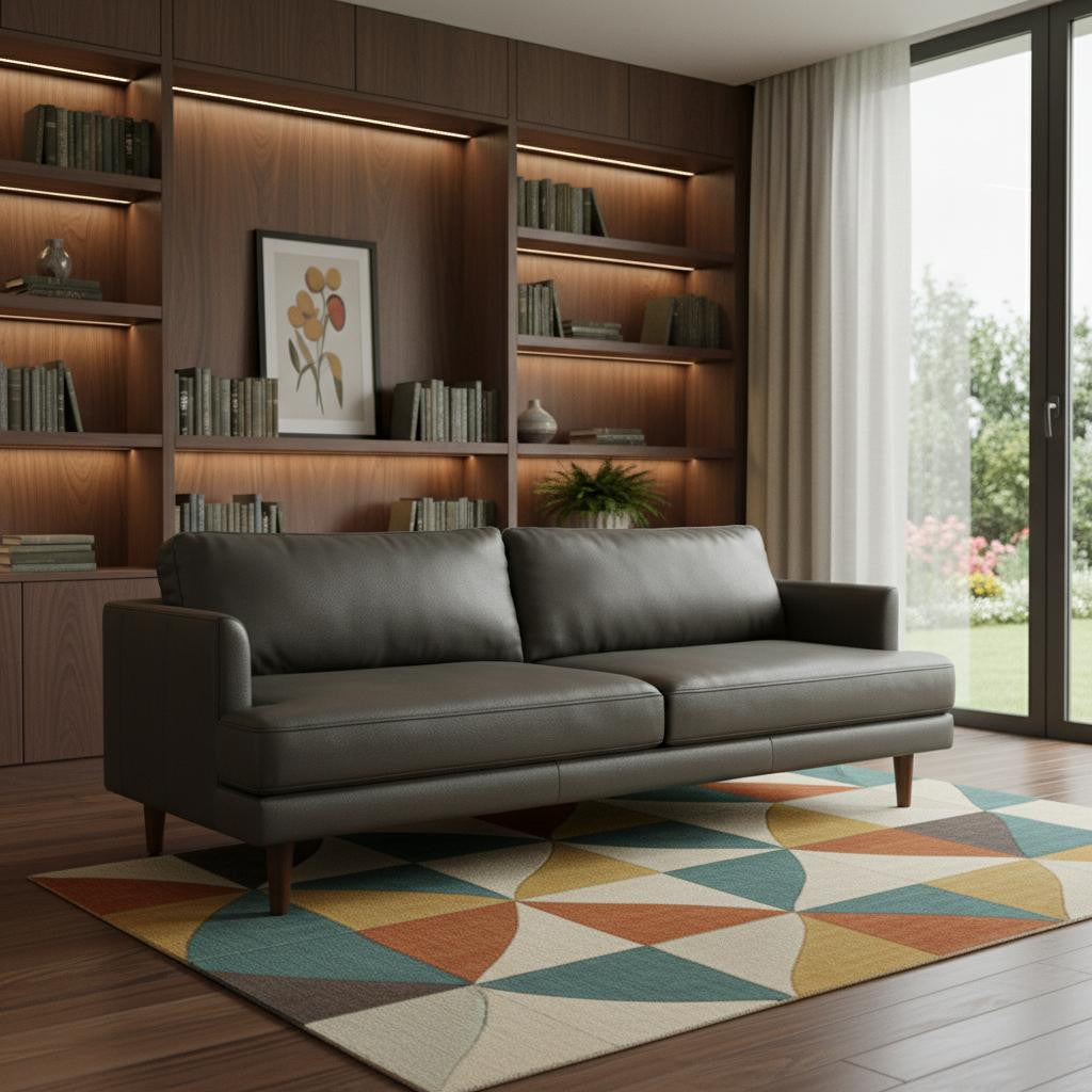 90" Sienna Top Grain Leather Sofa
