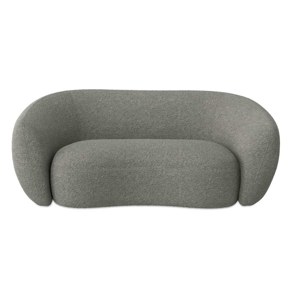 69" Modern Curved Loveseat