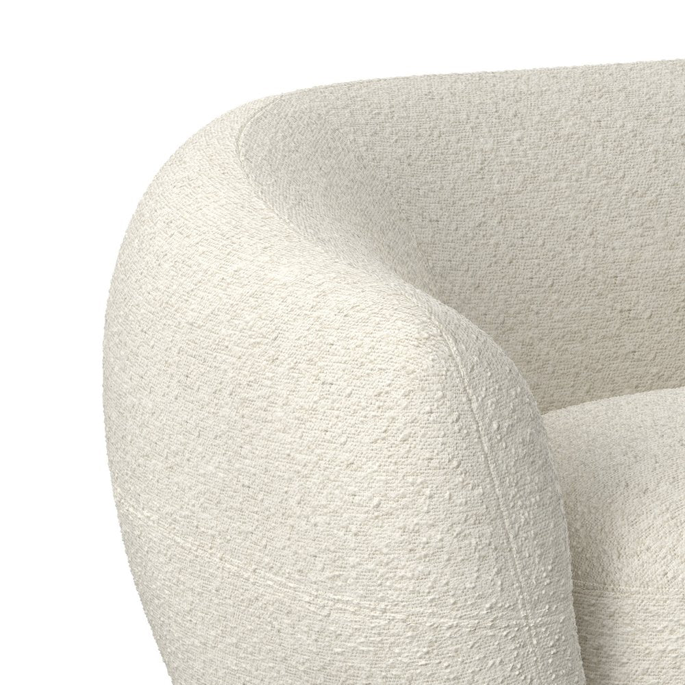 69" Modern Curved Loveseat