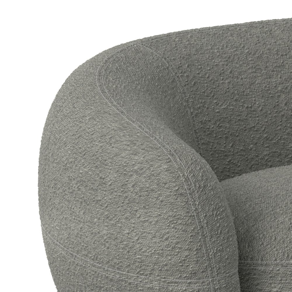 89" Modern Curved Sofa