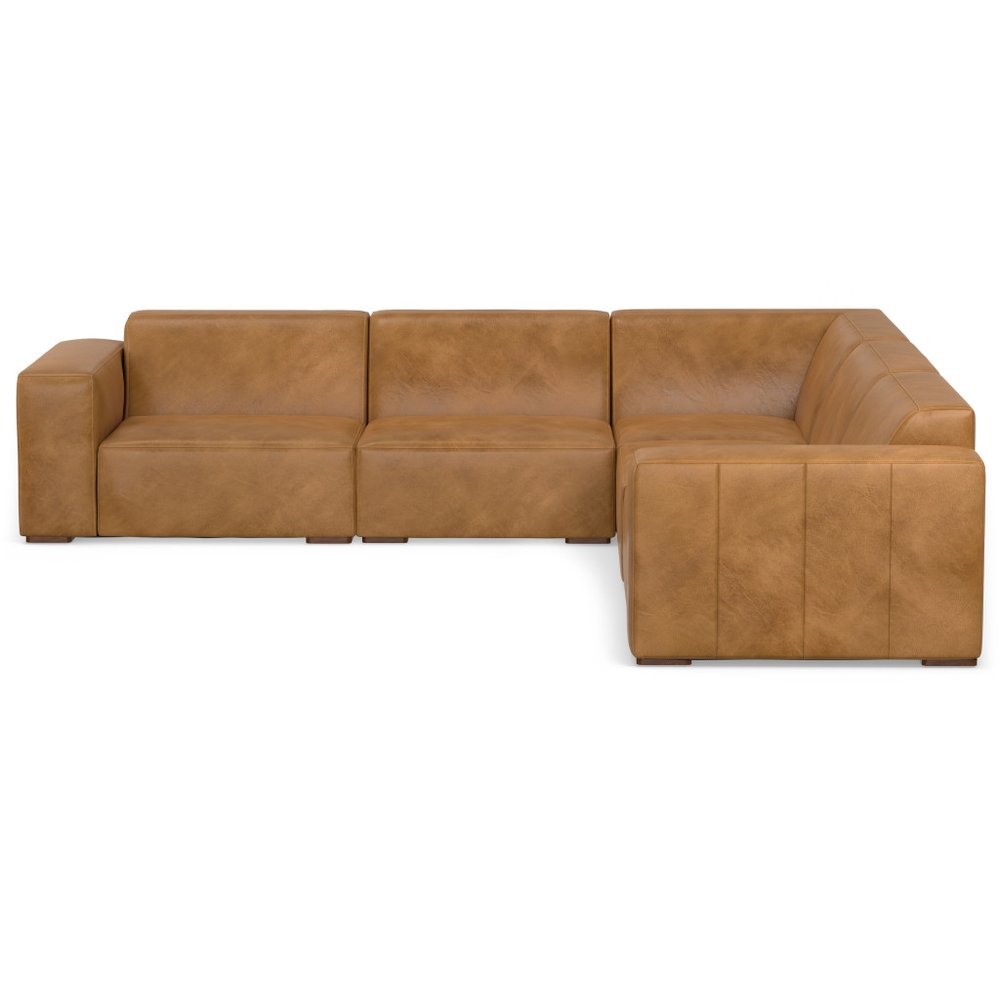 116" Sienna Leather Modular Sofa