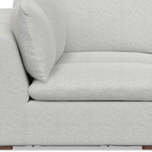 124" Gray Full Pit Modular Sofa