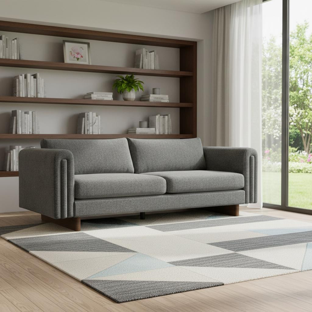 84" Arch Arm Contemporary Sofa