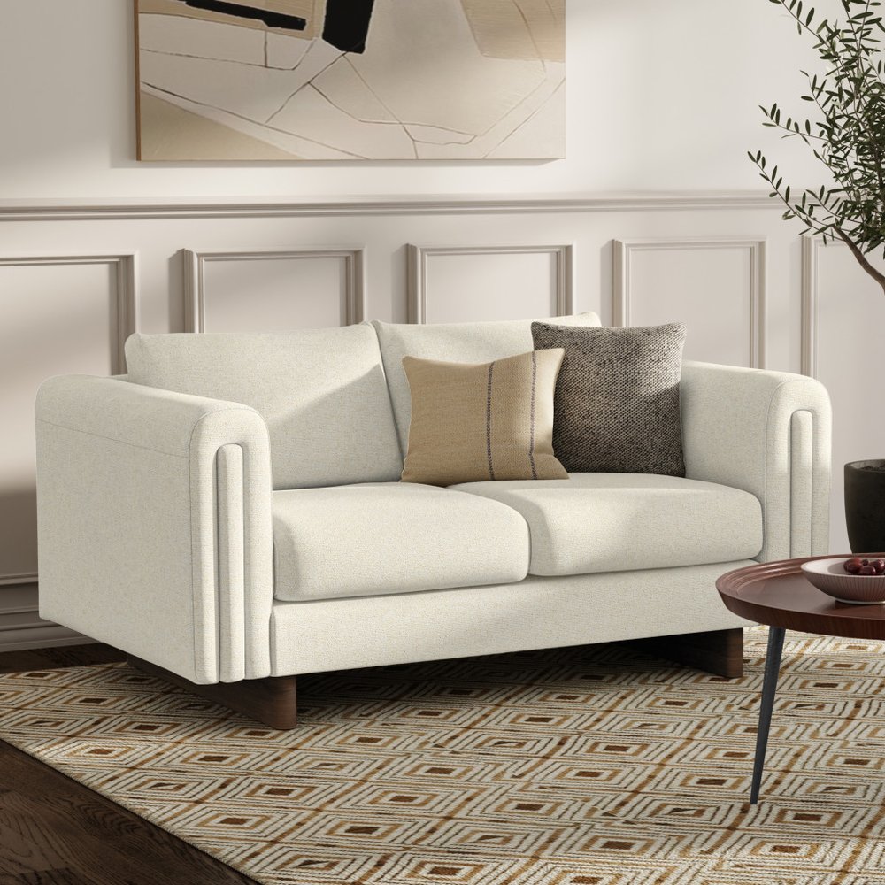 61" Arch Arm Contemporary Loveseat