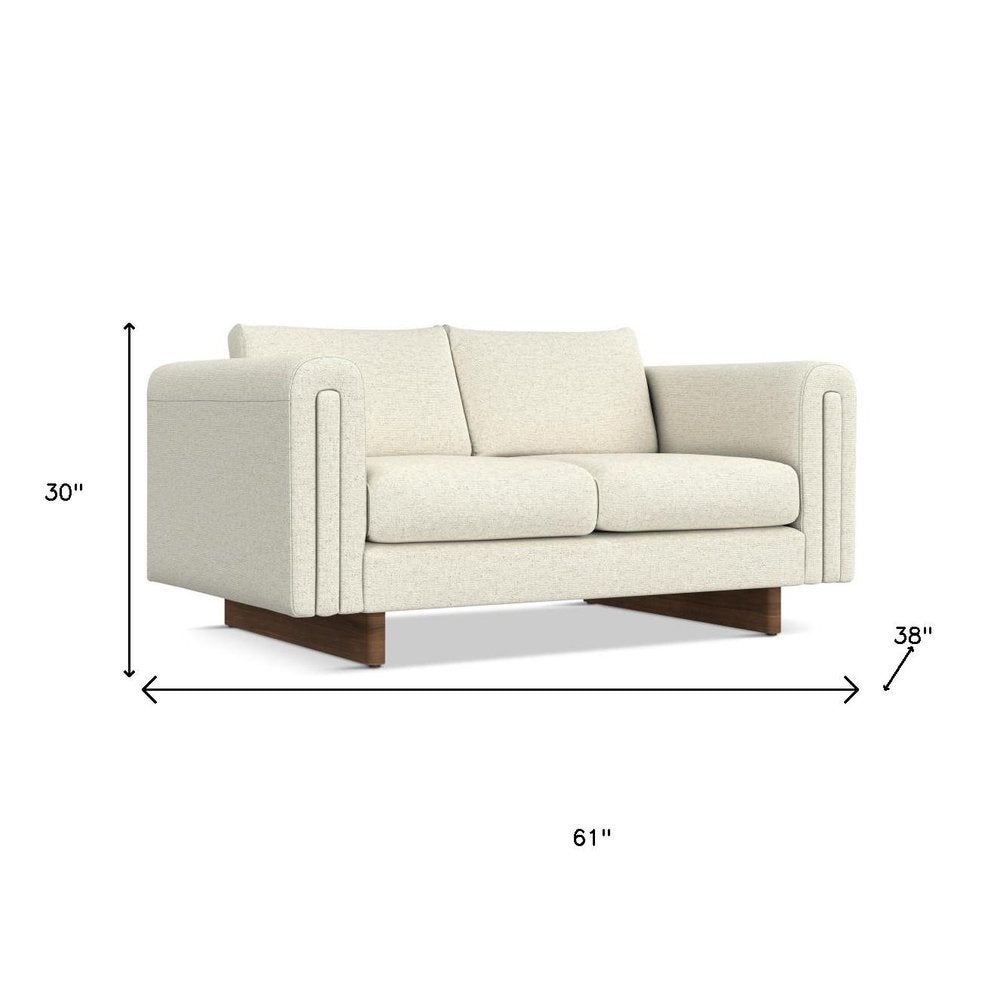 61" Arch Arm Contemporary Loveseat