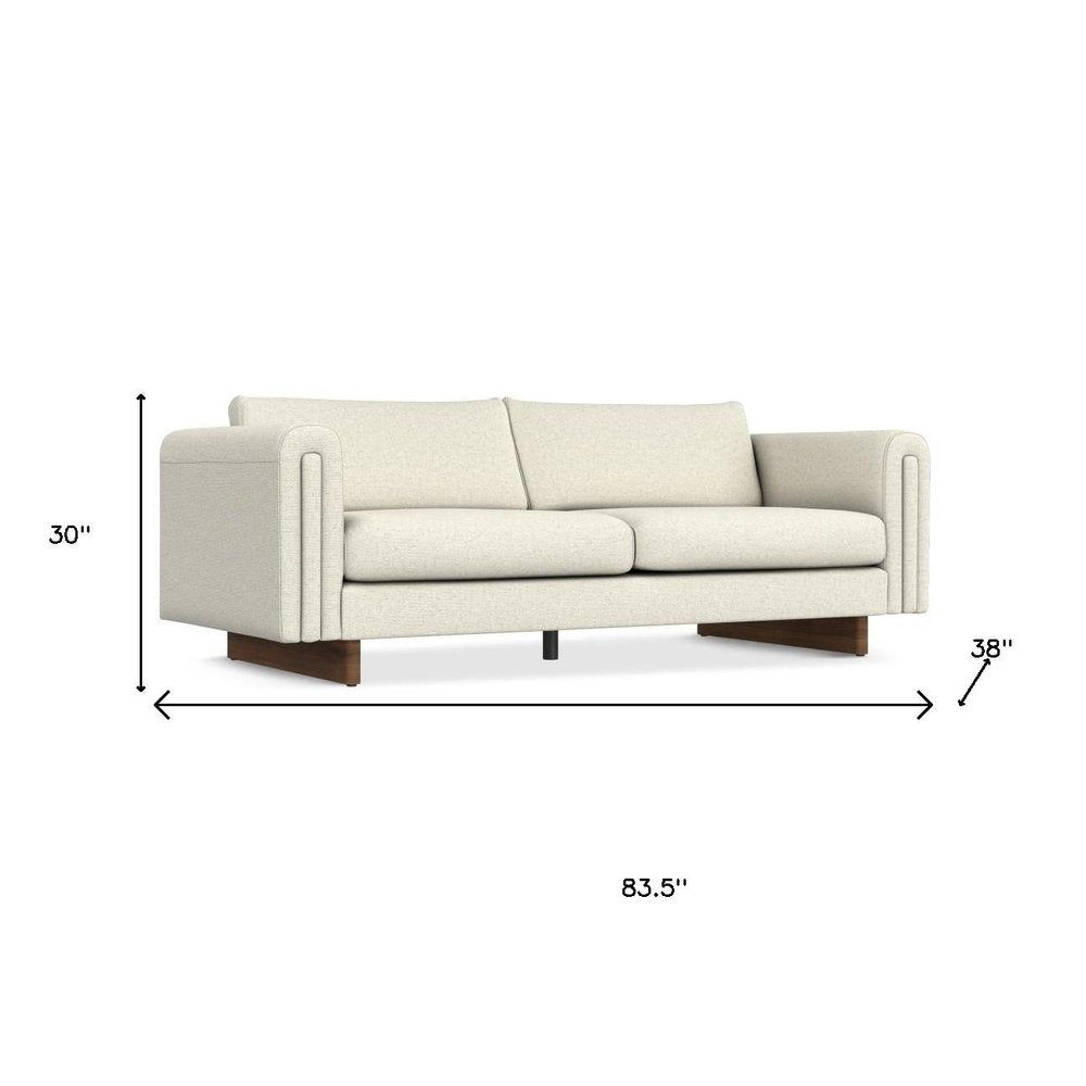 84" Arch Arm Contemporary Sofa