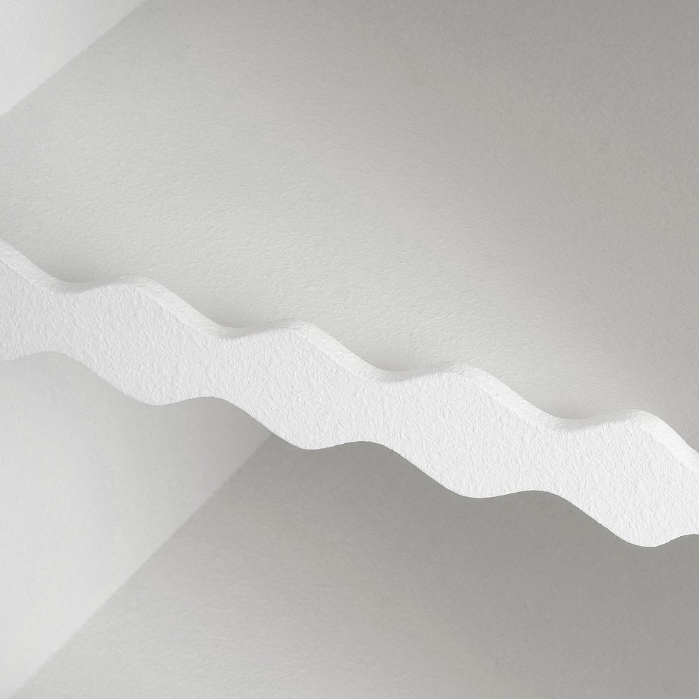 50" White Abstract Modern Console Table