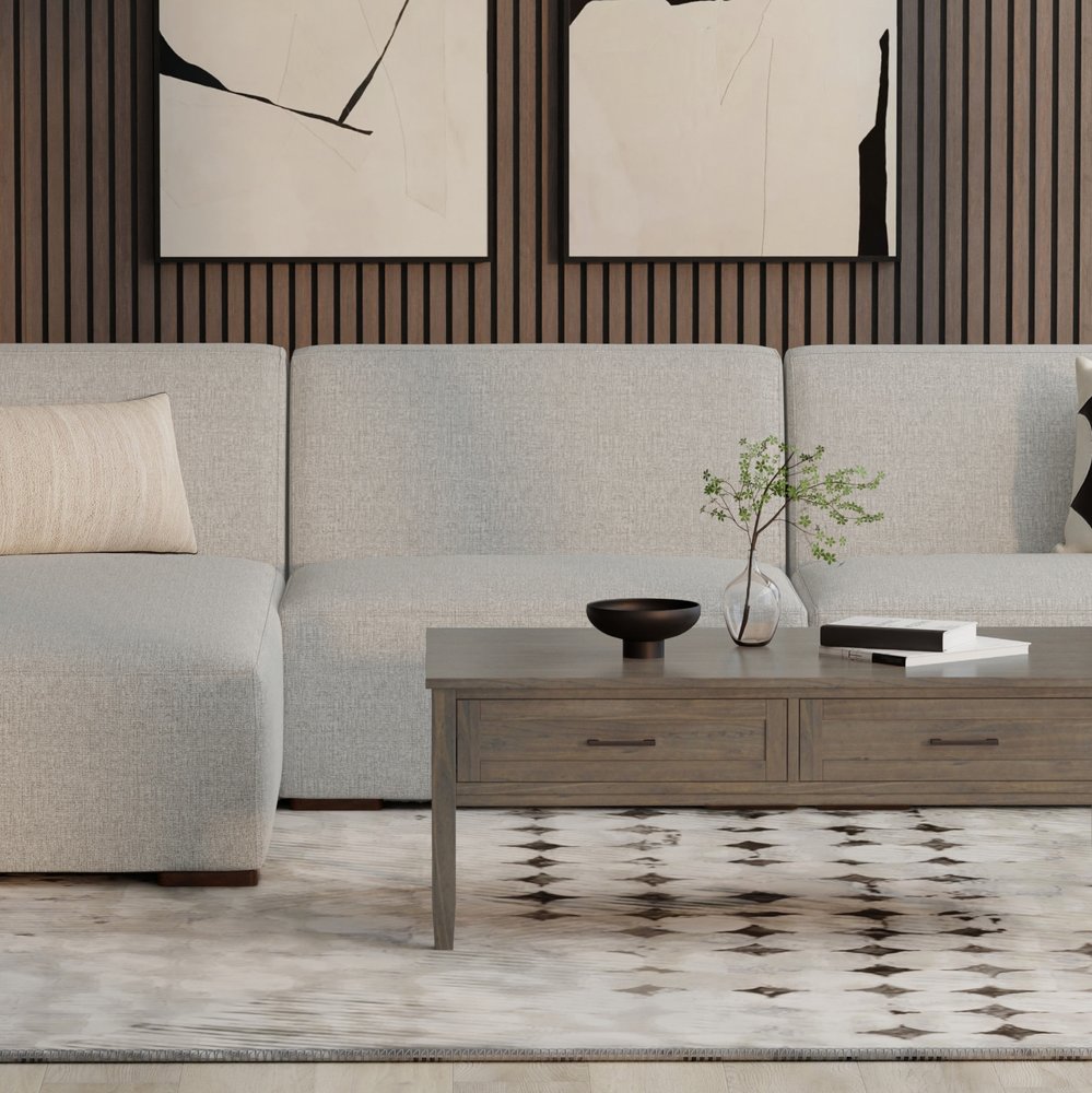 34" Gray Contemporary Slipper Chair