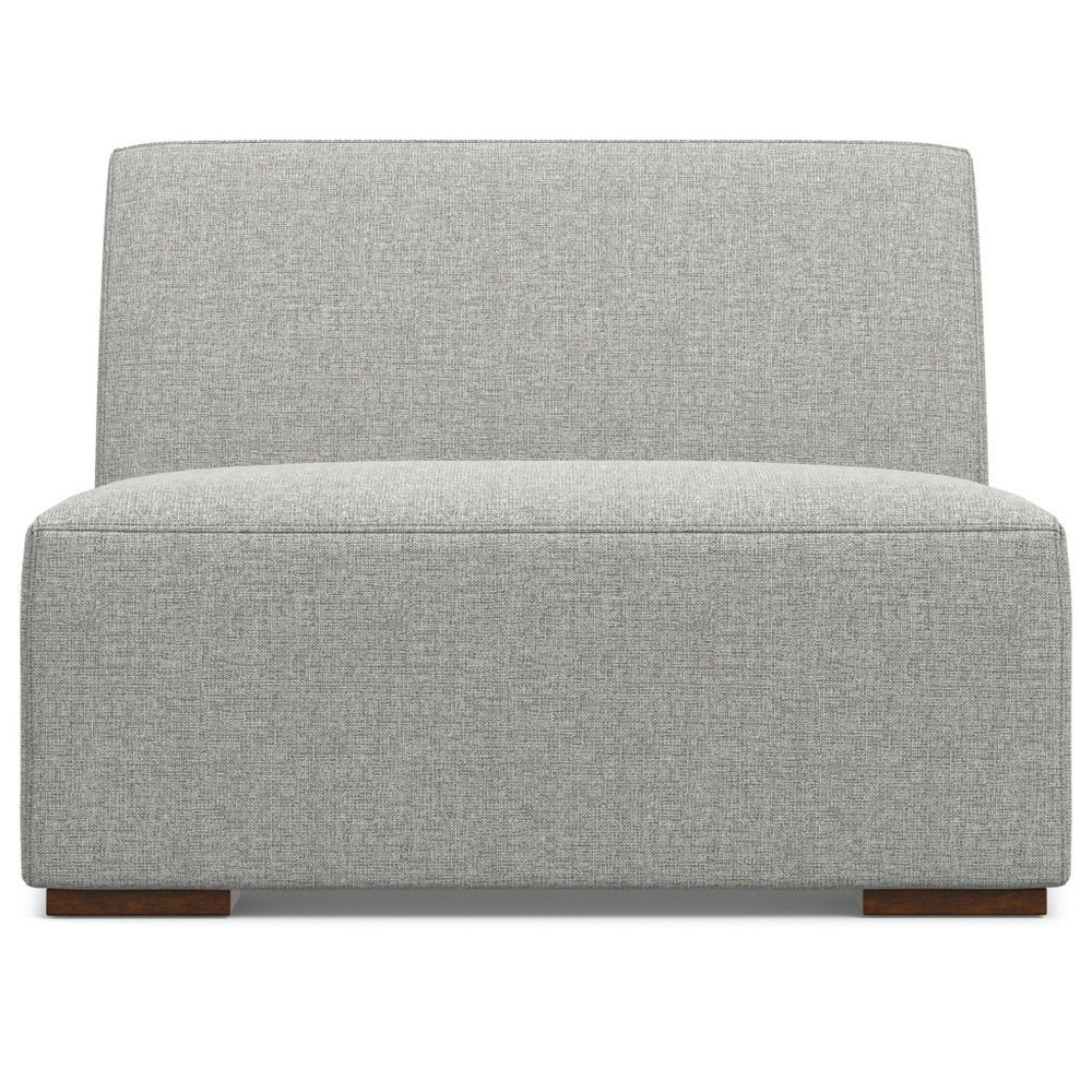34" Gray Contemporary Slipper Chair