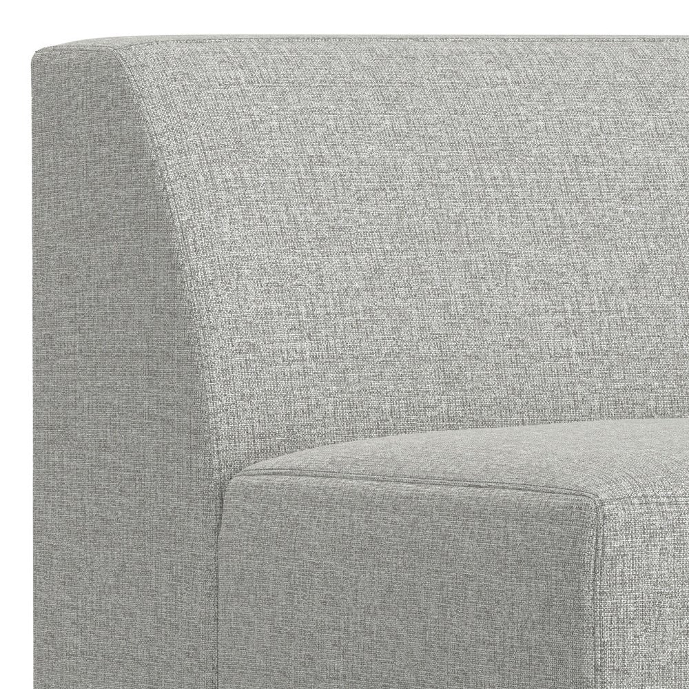 34" Gray Contemporary Slipper Chair