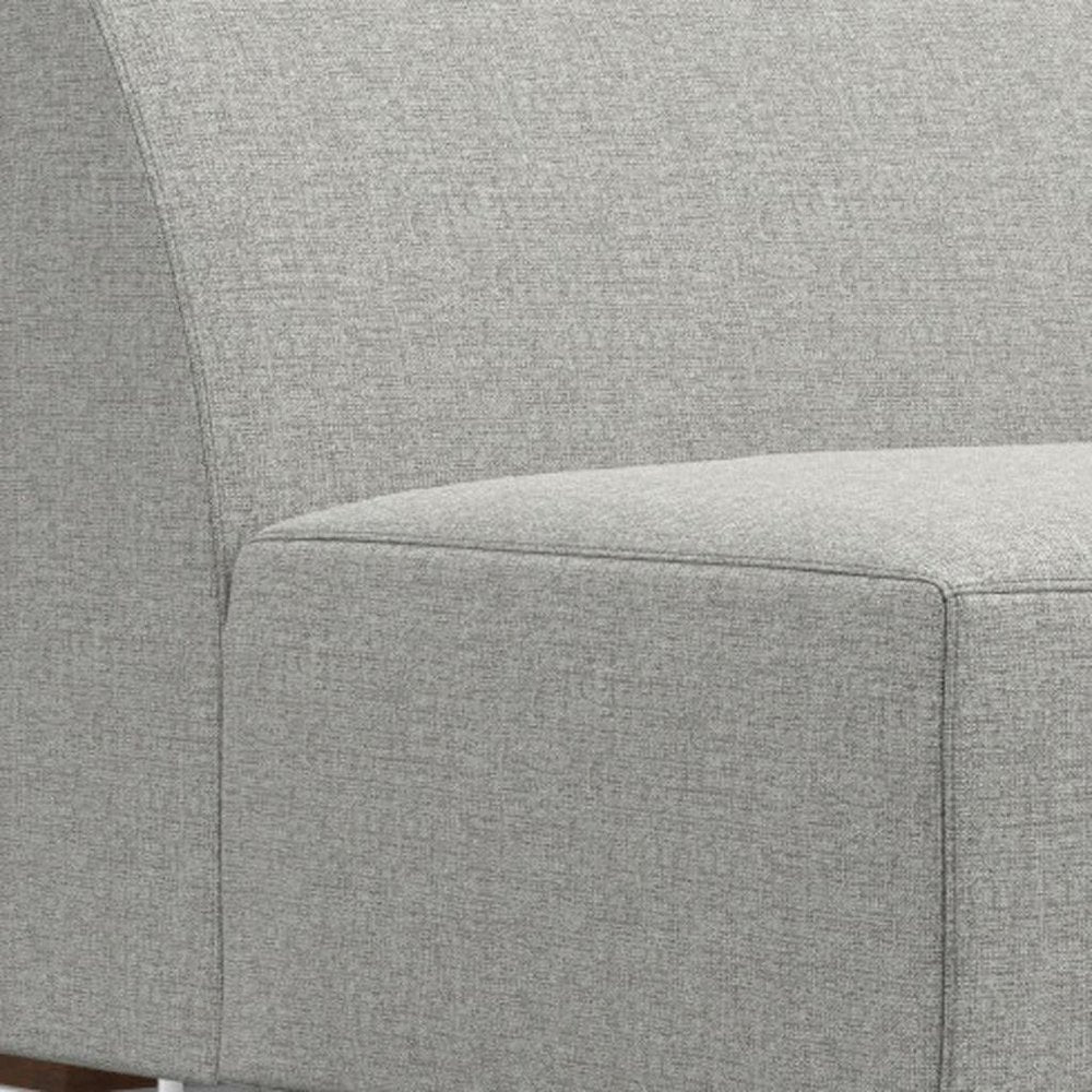 34" Gray Contemporary Slipper Chair