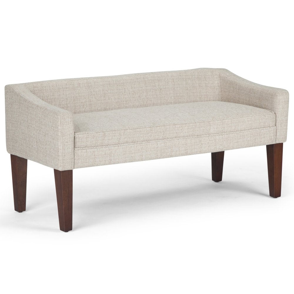 50" Slope Arm Upholstered Bench