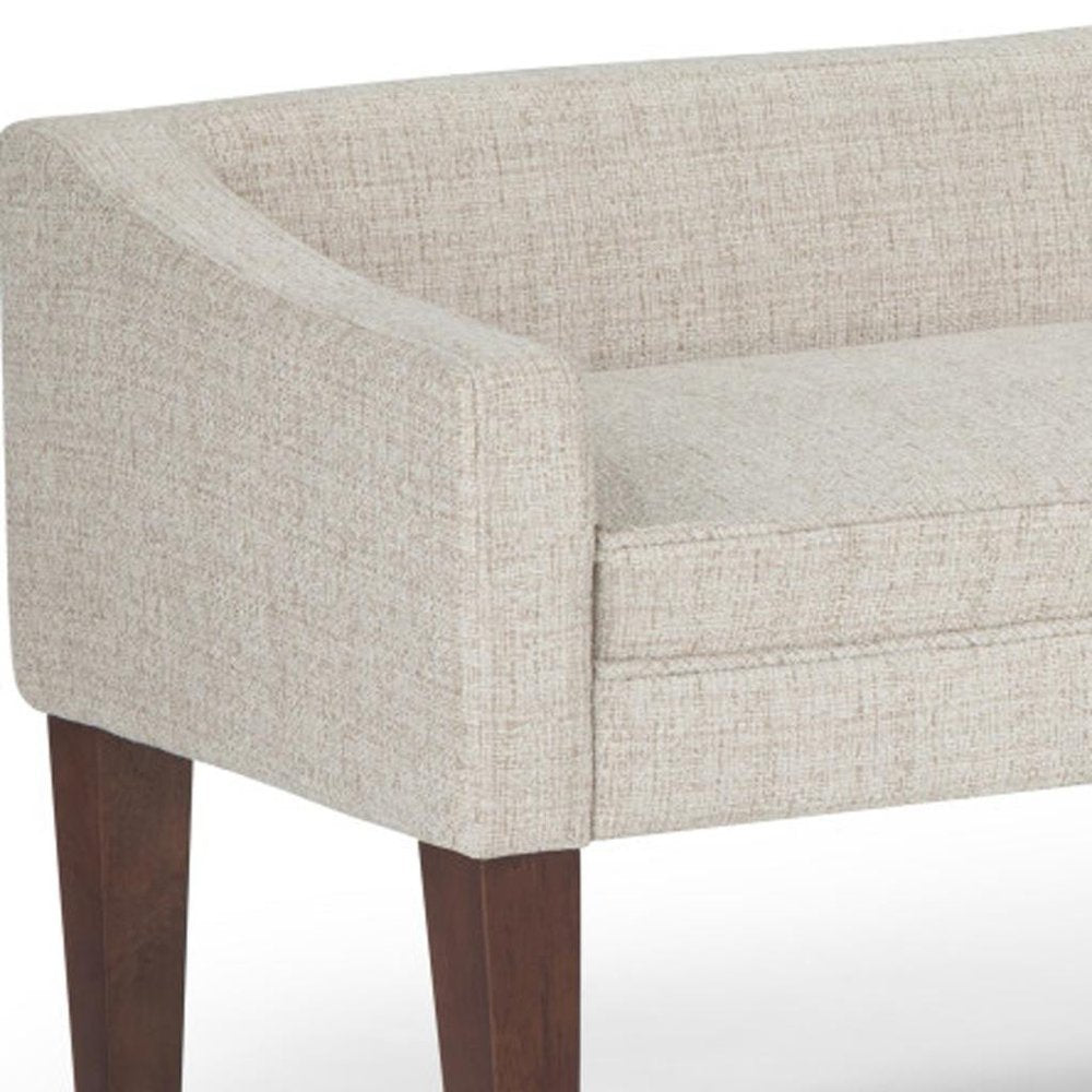 50" Slope Arm Upholstered Bench
