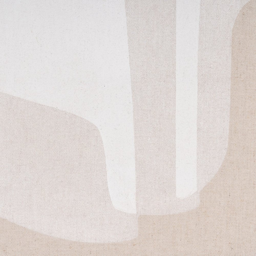 40" x 56" Beige and White "Blanchard" Wall Art