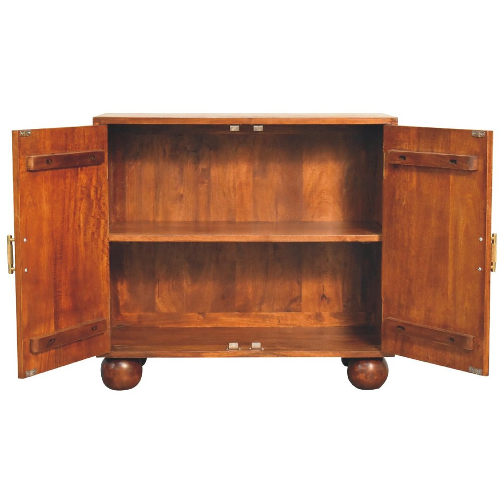30" Wood Textured Arches Cabinet