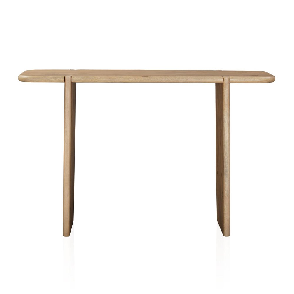52" Natural Simple Wood Console Table
