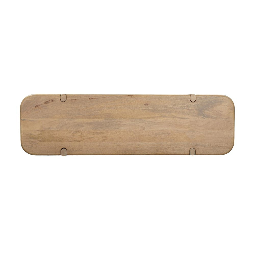 52" Natural Simple Wood Console Table