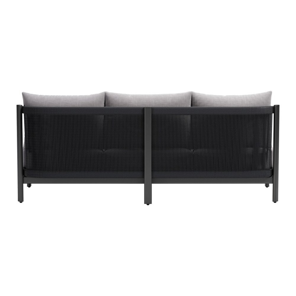 78" Gray Armless Outdoor Sofa