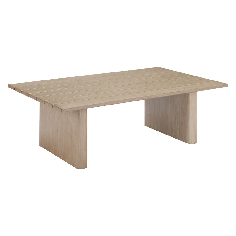 48" Natural Aluminum Outdoor Coffee Table