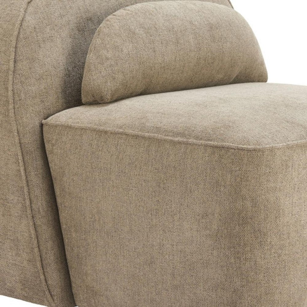 32" Brown Arch Swivel Side Chair