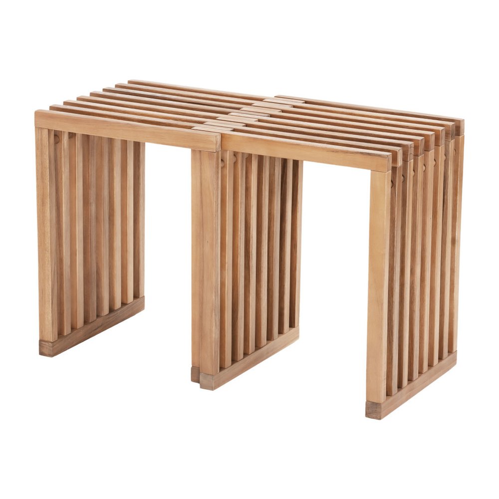 27" Acacia Wood Modular Patio Bench